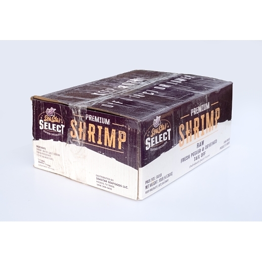 Riverence Provisions Individual Quick Frozen 16-20 Count White Raw Peeled and Deveined Tail-Off Shrimp, 10 Pound