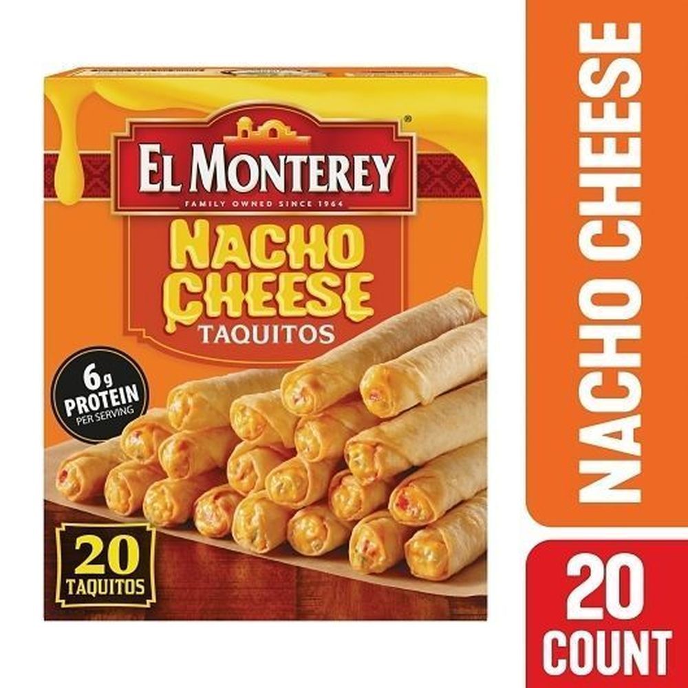 El Monterey Nacho Cheese Flour Taquitos, 1.25 Pound -- 5 Per Case