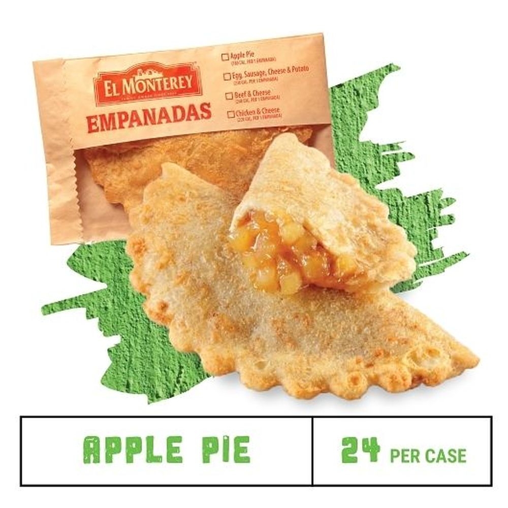 El Monterey Apple Pie Empanada with Sleeves, 3 Ounce -- 24 per case
