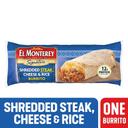 El Monterey Signature Individually Wrapped Shredded Steak, Cheese and Rice Burrito, 5 Ounce -- 24 per case