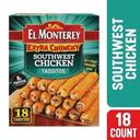 El Monterey Extra Crunchy Southwest Chicken Taquitos, 20.7 Ounce -- 5 per case