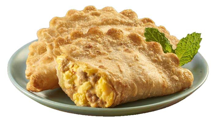 El Monterey Empanada Egg Sausage Cheese Potato Empanada, 3 Ounce -- 24 per case.
