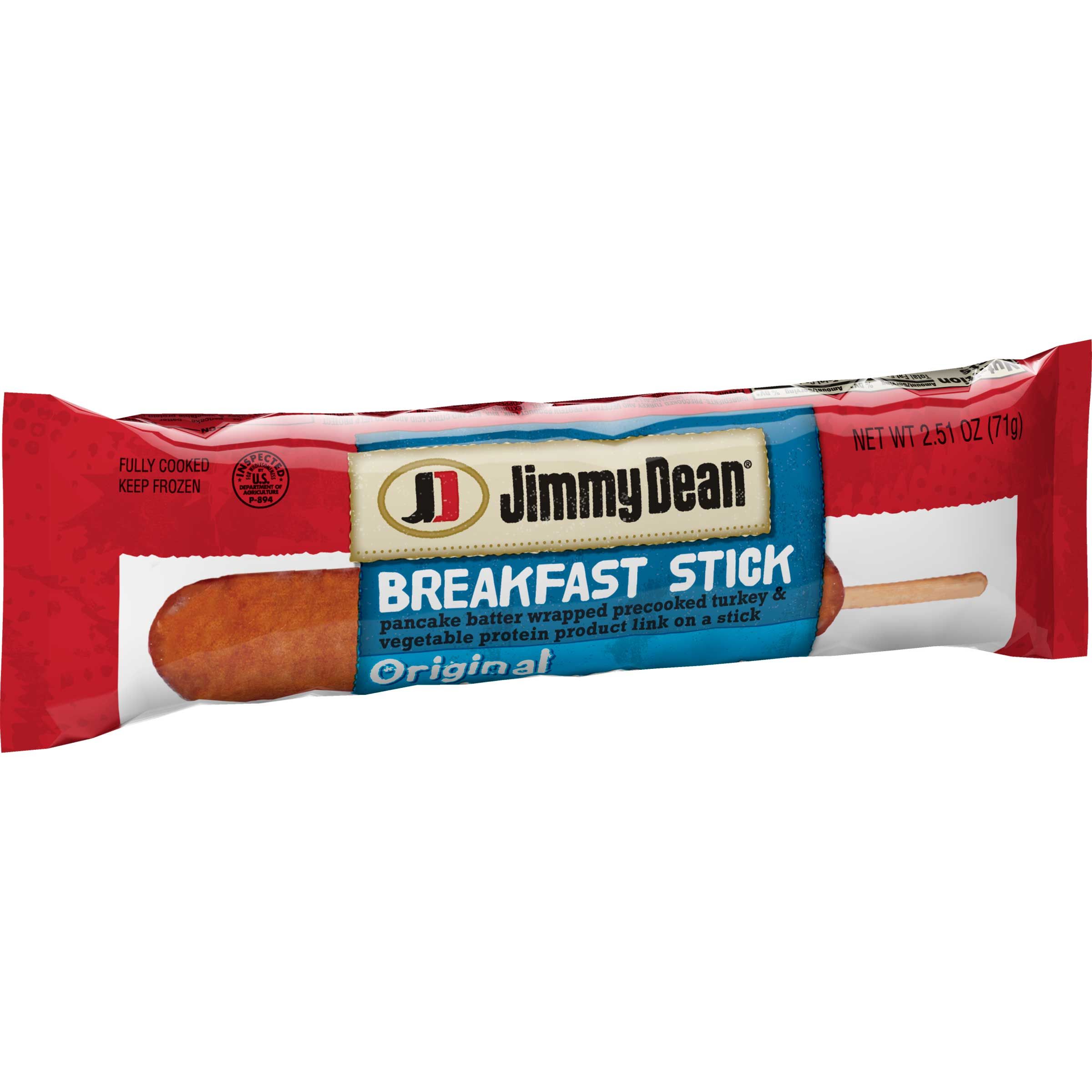 Jimmy Dean Individually Wrapped Whole Grain Original Pancake And Turkey Sausage Breakfast Stick, 2.51 Ounce -- 40 Per Case