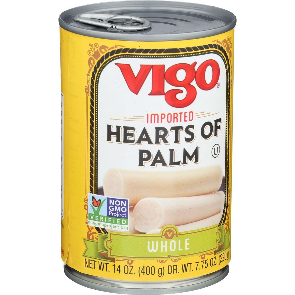 Vigo Whole Hearts Of Palm, 14 Ounce -- 12 Per Case