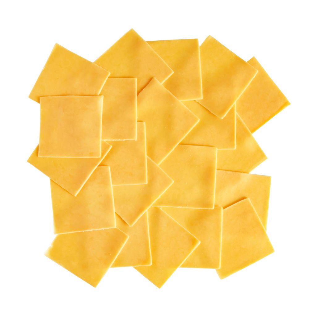 Bongards Reduced Fat Yellow Cheddar Slices, 1.50 Pound -- 8 per case