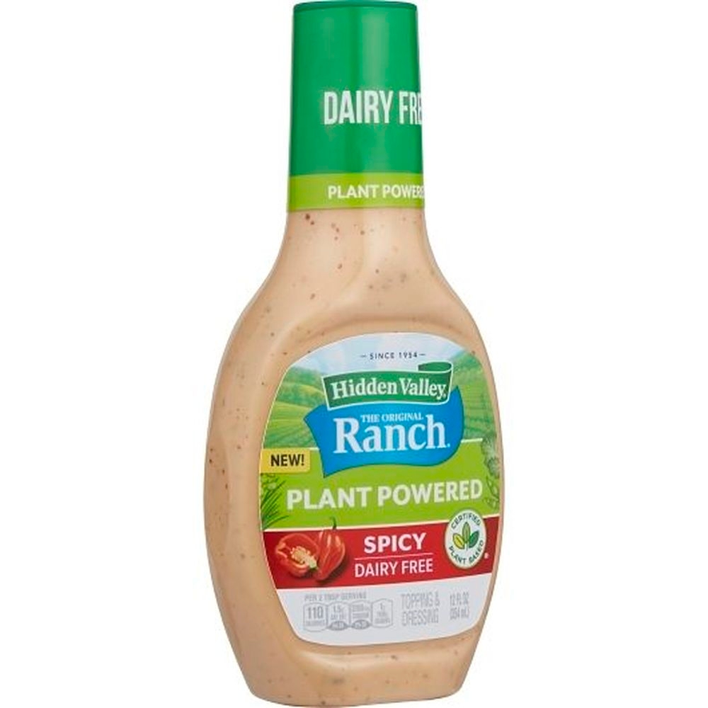 Hidden Valley Plant Powder Spicy Ranch Dressing Dip Sauce, 12 Fluid Ounce -- 6 Per Case