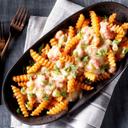 Simplot Seasonedcrisp Delivery Plus 1/2 Savory Battered Deep Skin On V Crinkle Cut French Fries, 5 Pound -- 6 per case