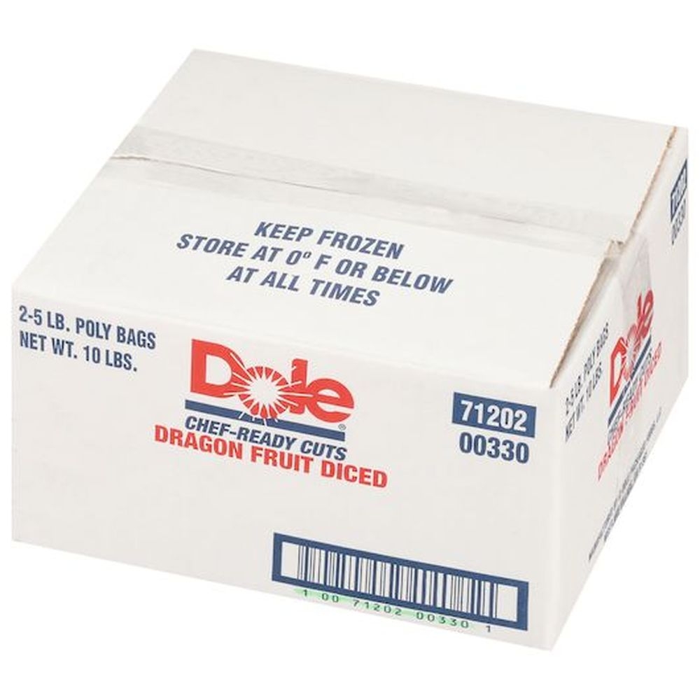 Dole Diced Pink Dragon Fruit, 5 Pound -- 2 per case