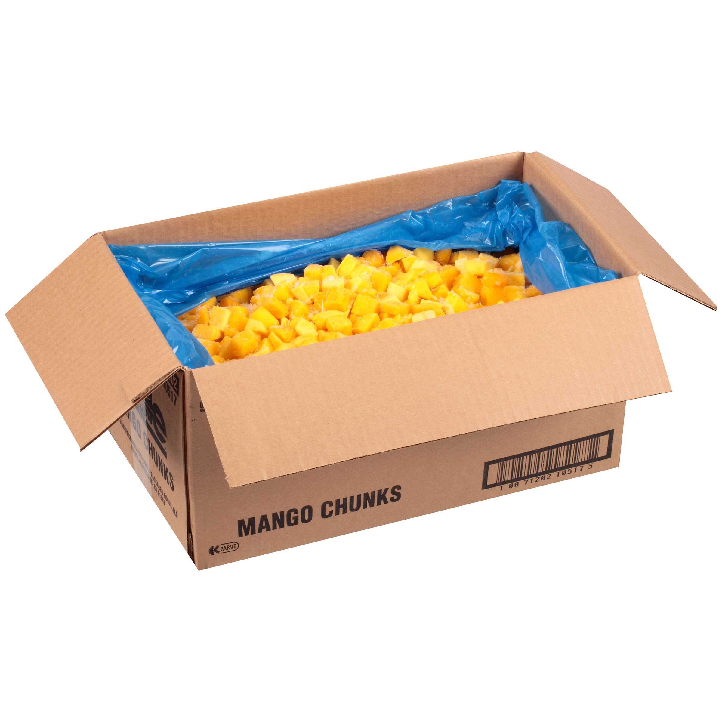 Dole Individual Quick Frozen Chunk Mango, 20 Pound.