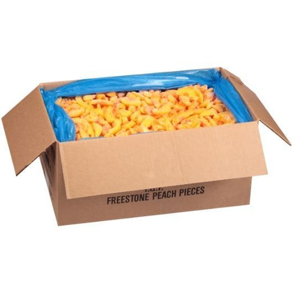 Dole Individual Quick Frozen Peach Bits And Pieces, 20 Pound