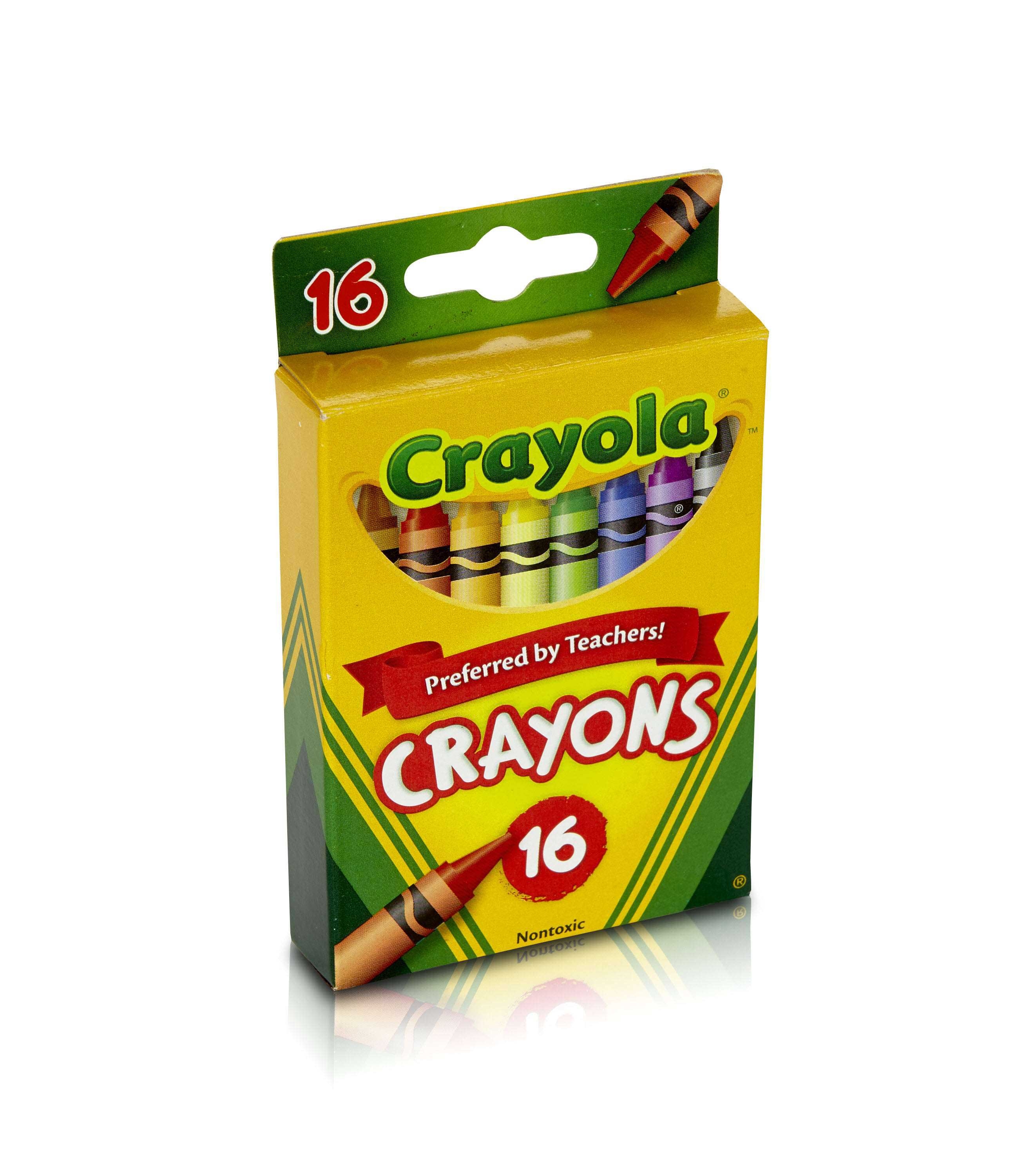 Crayola Peggable Tuck Box Crayons, 16 per pack 48 packs per case