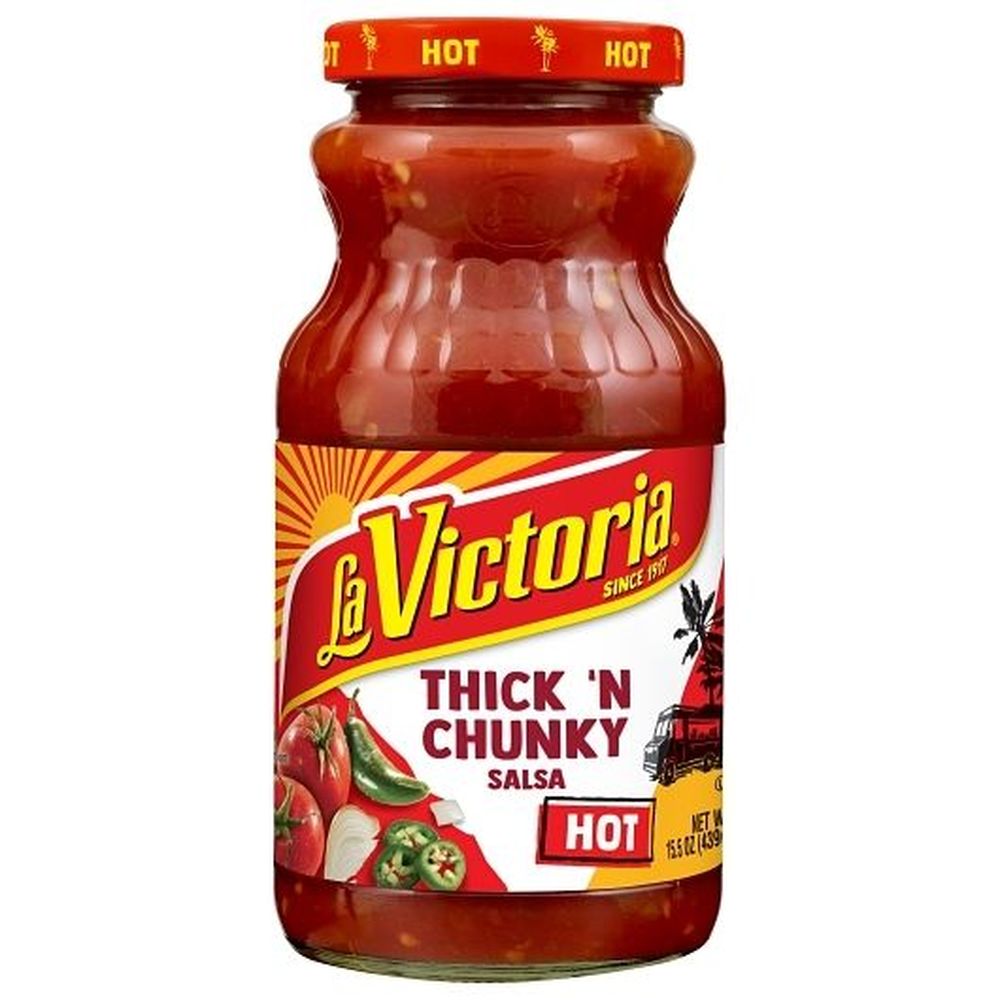La Victoria Thick and Chunky Hot Salsa, 15.5 Ounce -- 12 per case