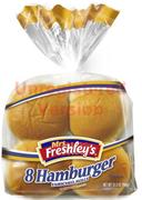 Mrs Freshleys 3 3/4 inch Hamburger Bun, 12 Ounce -- 8 per case.