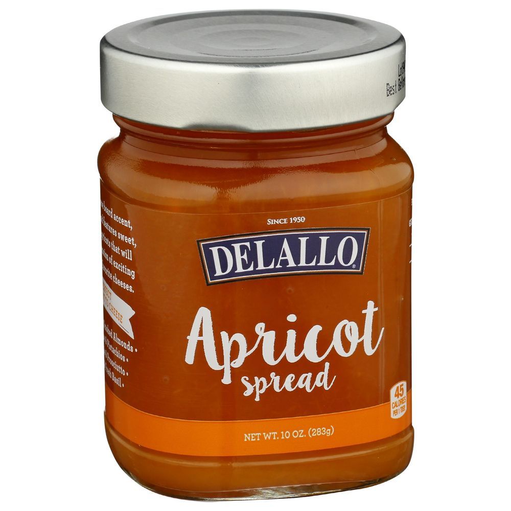 Delallo Apricot Spread, 10 Ounce -- 6 Per Case