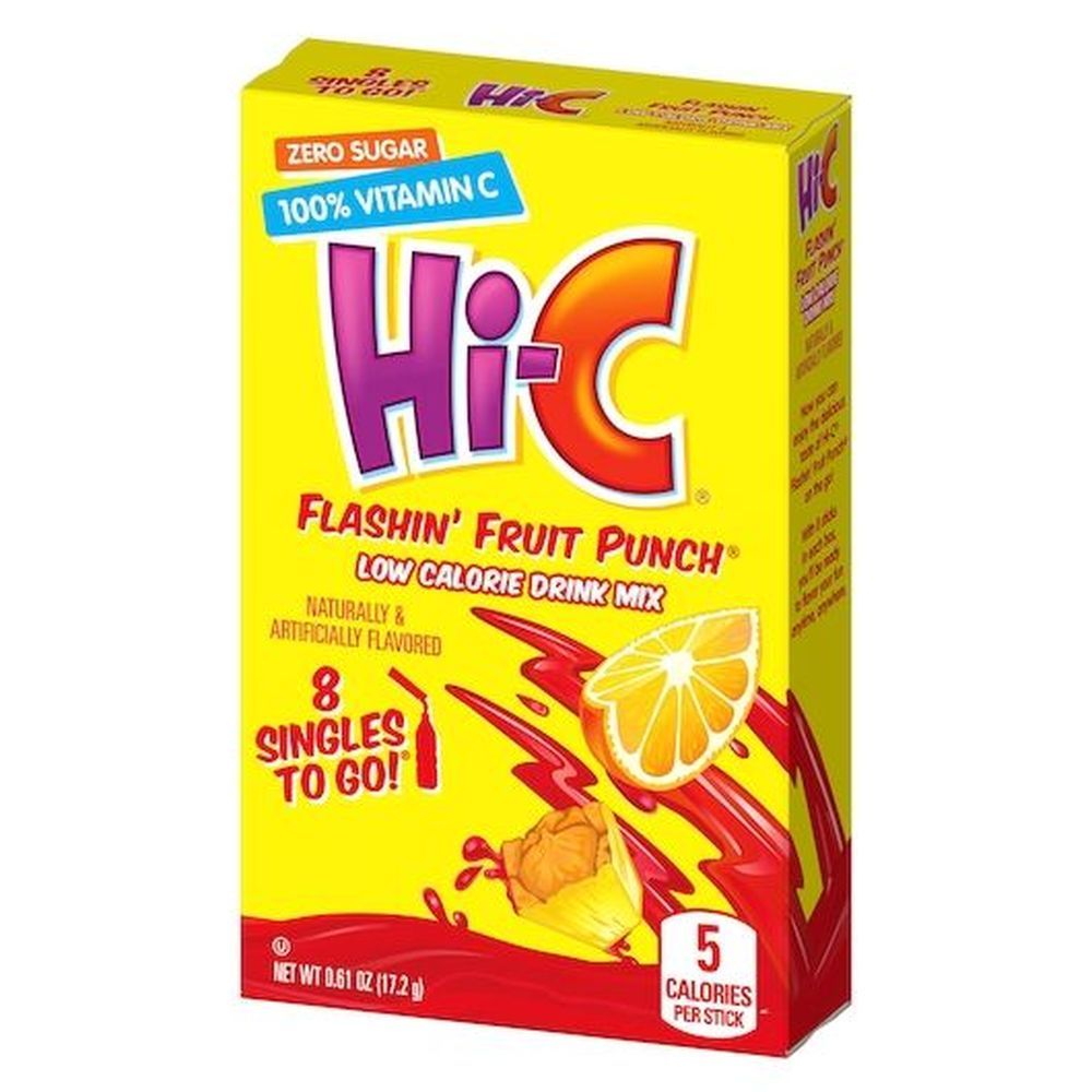 Hi-c Low Calorie Drink Mix, Singles To Go Drop Bin, 120 Count