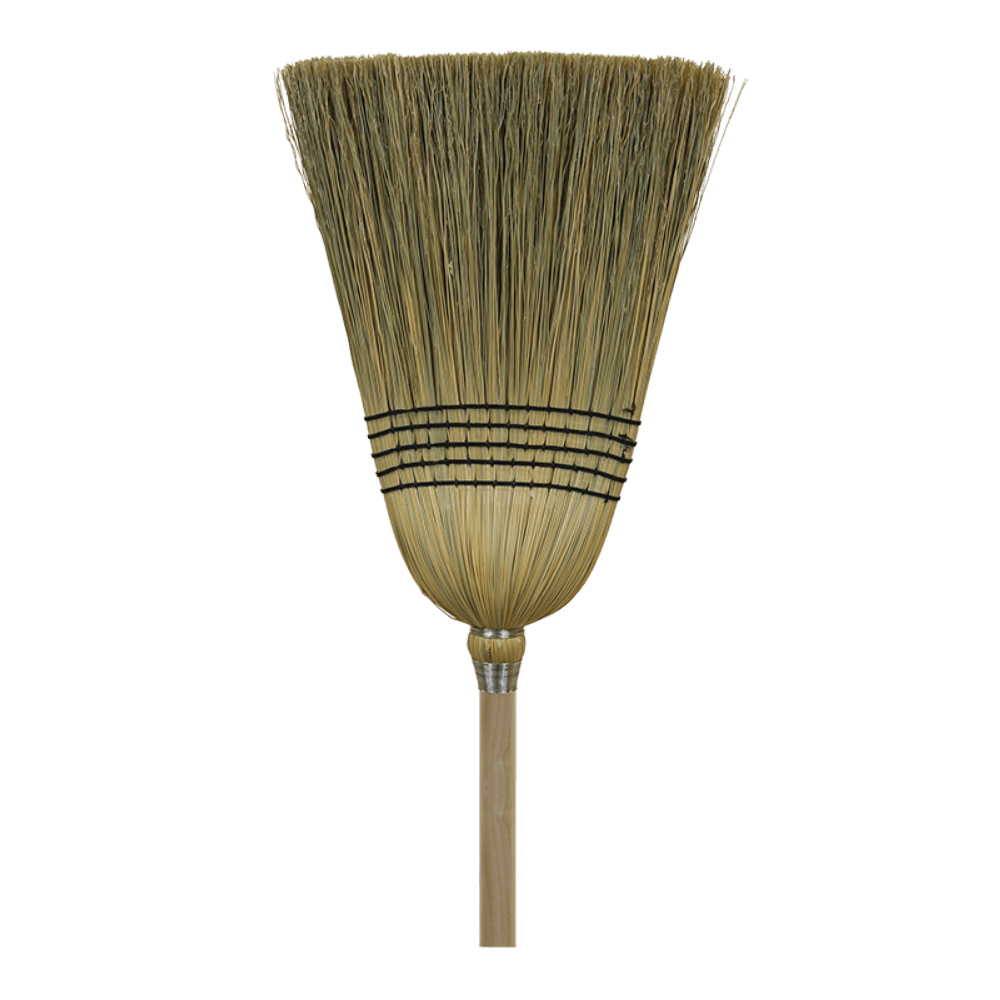 O-cedar Commercials 100 Percent Corn Janitor Broom, 56 X 12 X 13 Inch, 1 1/8 Diameter X 42 Inch Long Varnished Hardwood Handle -- 12 Per Case