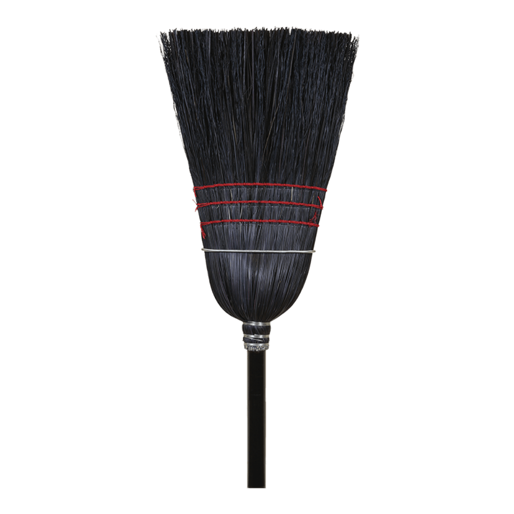 O Cedar Warehouse Black Corn Broom -- 6 per case.