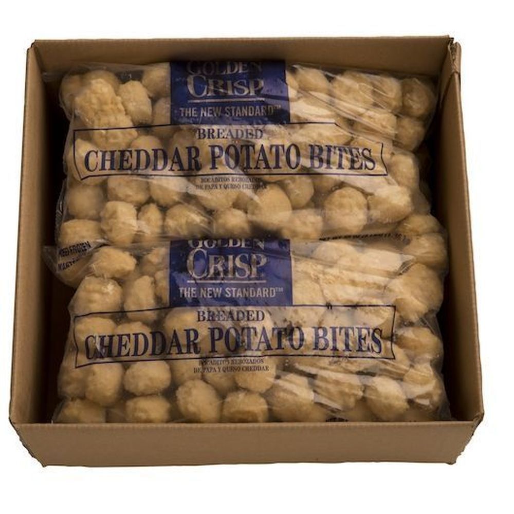 Golden Crisp Breaded Cheddar Potato Bites, 3 Pound -- 4 Per Case