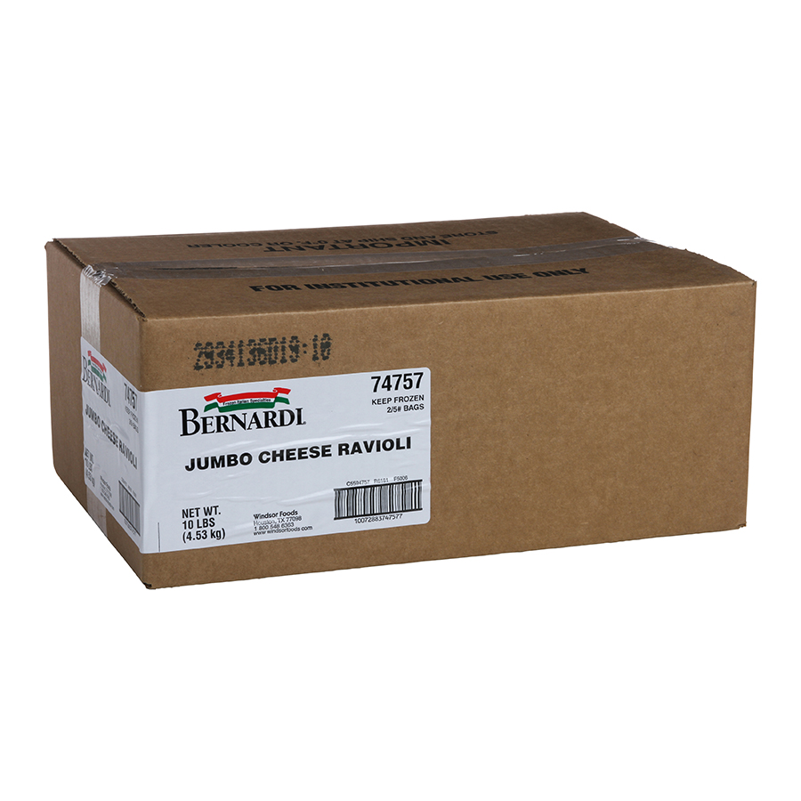 Windsor Bernardi Cheese Jumbo Round Ravioli, 5 Pound -- 2 per case.