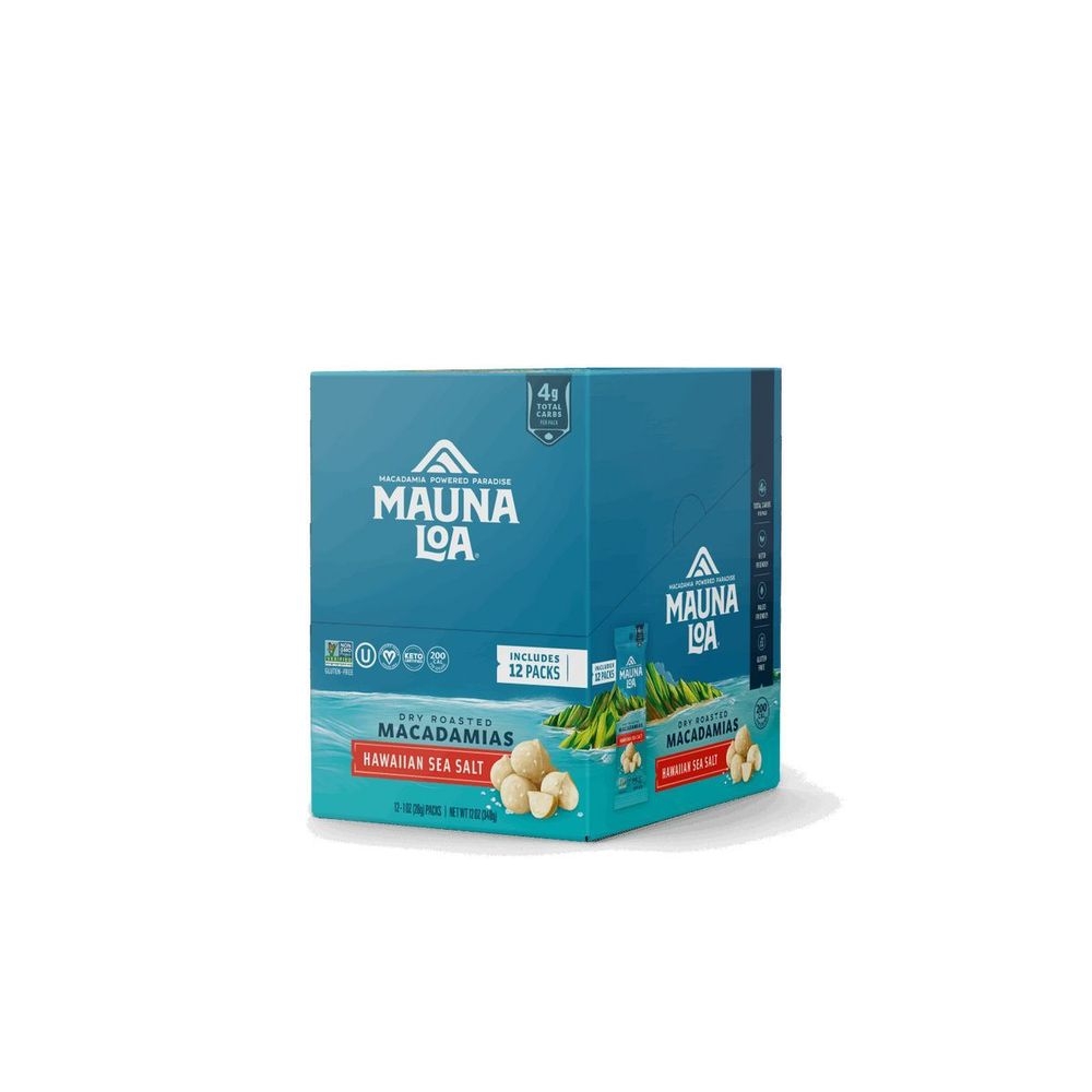 Mauna Loa Dry Roasted Hawaiian Sea Salt Macadamias, 1 Ounce - 144 per case