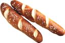 J and J Snack Special Print Bavarian Pretzel Stick, 2.4 Ounce -- 72 per case.