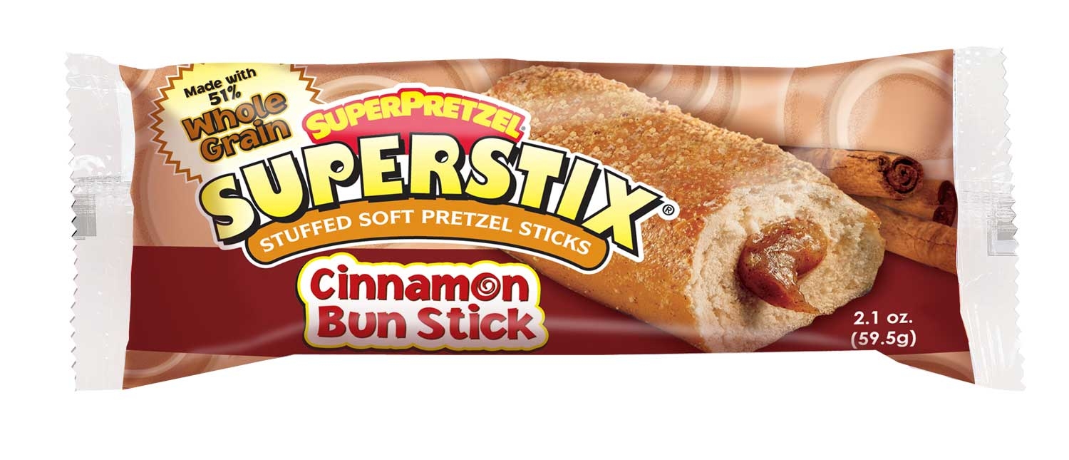 Super Pretzel Whole Grain Cinnamon Stick, 2.1 Ounce -- 60 Per Case