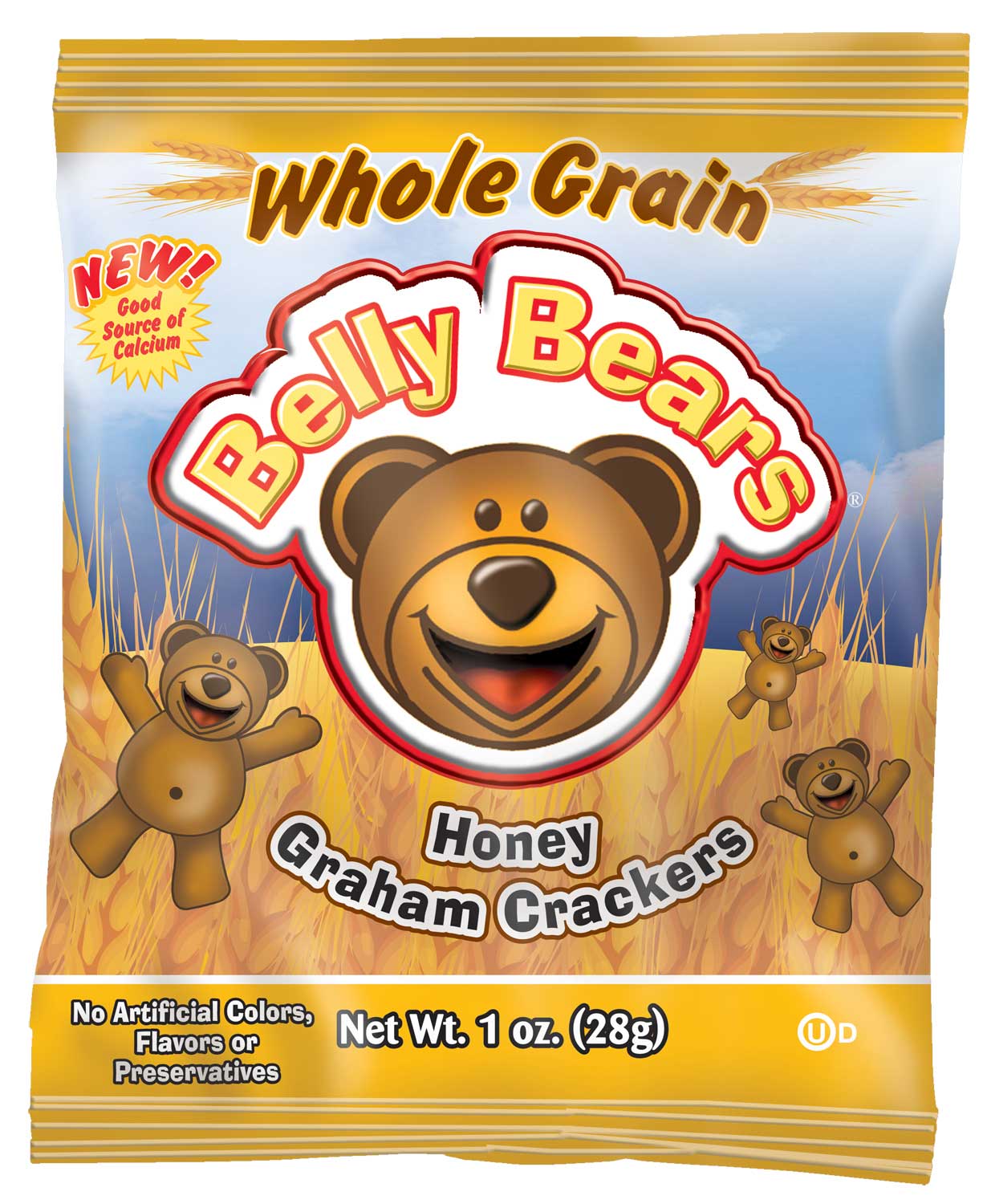 Readi-bake Belly Bear Honey Graham Cookies, 1 Ounce -- 200 Per Case