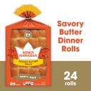 Kings Hawaiian Savory Butter Roll, 24 Ounce -- 10 per case