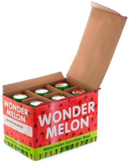 Wondermelon Basil Cucumber Watermelon Juice, 8.45 Ounce -- 6 per case