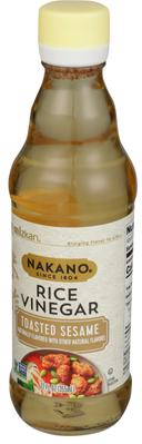 Nakano Toasted Sesame Seasoned Rice Vinegar, 12 Ounce -- 6 per case
