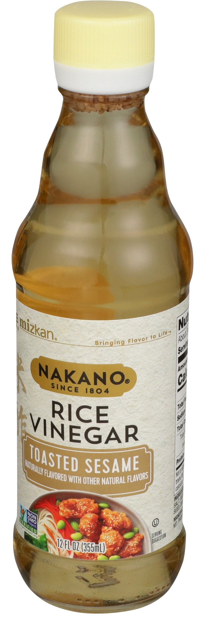Nakano Toasted Sesame Seasoned Rice Vinegar, 12 Ounce -- 6 per case