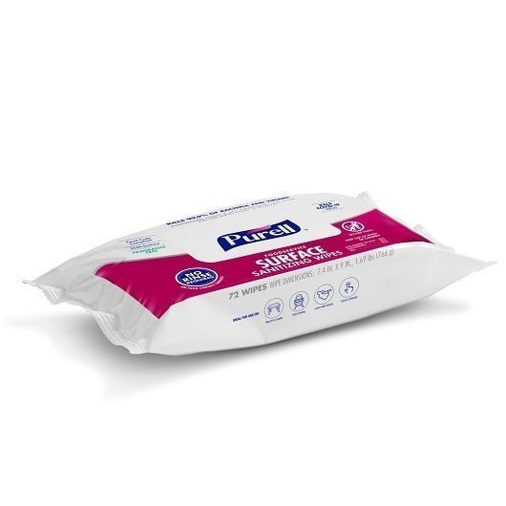 Purell Foodservice Surface Sanitizing Wipes, 72 Count -- 12 Per Case