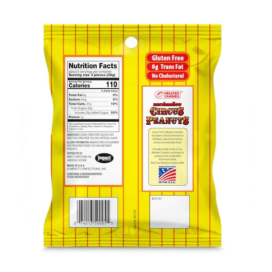 Melster Circus Peanuts, 6 Ounce -- 12 Per Case