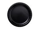 Hoffmaster Round Black Paper Plate, 9 inch -- 600 per case.