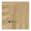 Hoffmaster Kraft 1 Ply 100 Percent Recycled Beverage Napkin, 10 x 10 inch -- 1000 per case.