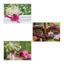Hoffmaster 3 Designs Pretty Pink Garden Paper Placemat -- 1000 per case.