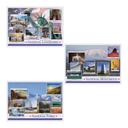 Hoffmaster 3 Designs National Pride Paper Placemat, 10 x 14 inch -- 1000 per case.