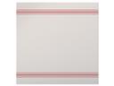 Hoffmaster FashnPoint Flat Pack White and Red Dishtowel Printed Napkin, 15.5 x 15.5 inch -- 750 per case.