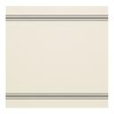 Hoffmaster FashnPoint Flat Pack White and Black Dishtowel Printed Napkin, 15.5 x 15.5 inch -- 750 per case.