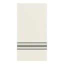 Hoffmaster FashnPoint Black and White Dishtowel Printed Dinner Napkin, 15.5 x 15.5 inch -- 800 per case.