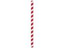 Hoffmaster Paper Unwrapped Red and White Straw, 8.5 inch -- 1500 per case.