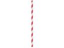 Aardvark Unwrapped Red Striped Jumbo Paper Straw, 7.75 inch -- 4800 per case