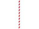 Aardvark Unwrapped Red Striped Giant Paper Straw, 7.75 inch -- 2800 per case