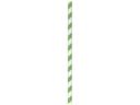 Aardvark Unwrapped Green Striped Giant Paper Straw, 7.75 inch -- 2800 per case