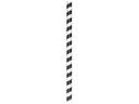 Aardvark Unwrapped Black Colossal Striped Paper Straw, 8.5 inch -- 1480 per case