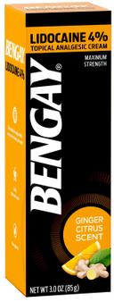 Listerine Bengay Ginger Citrus 4 Percent Lidocaine Cream, 3 Ounce -- 36 per case