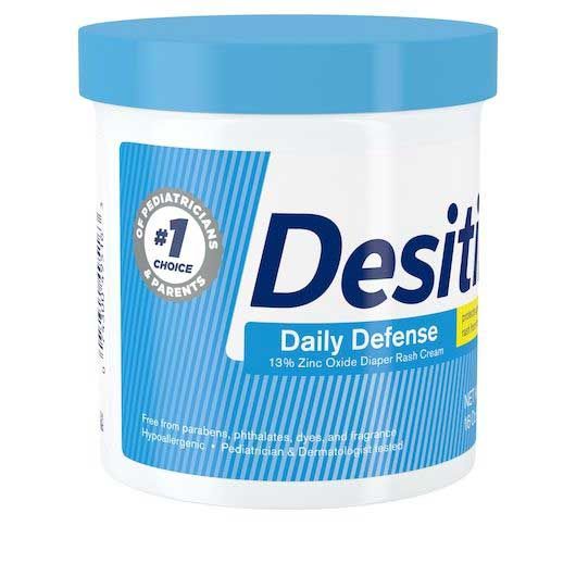 Desitin Zinc Oxide Diaper Rash Rapid Relief Cream, 16 Ounce -- 12 Per Case