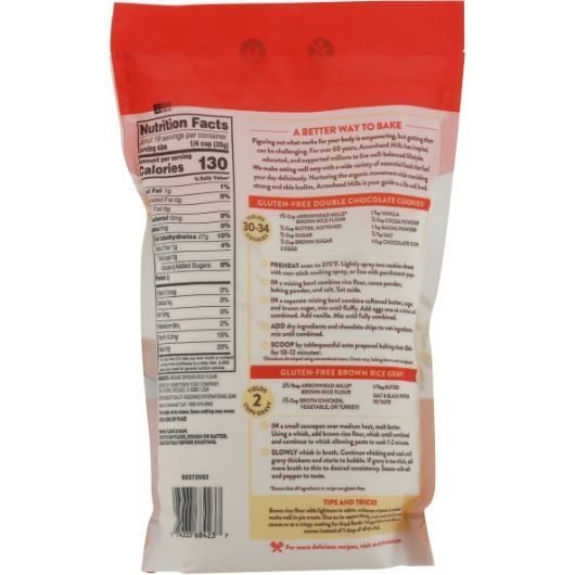 Arrowhead Mills Organic Long Brown Rice Flour, 24 Ounce -- 6 Per Case