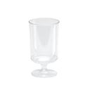 WNA Comet Polystyrene Clear Smooth Wall Pedestal Glass, 6 Ounce -- 500 per case.
