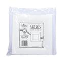 Milan Grand 6.5 inch White Premium Heavyweight Plastic Plate, 12 count - 14 per case